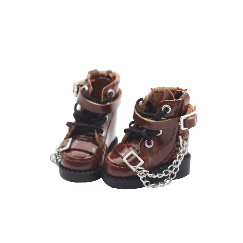 Wholesale toy shoes doll 12 points chain buckle boots 2. 6 *  1. 2cm
